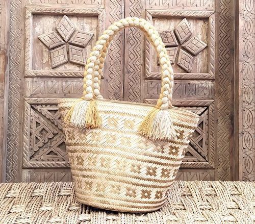 Petite Panier en Fibre Naturelle