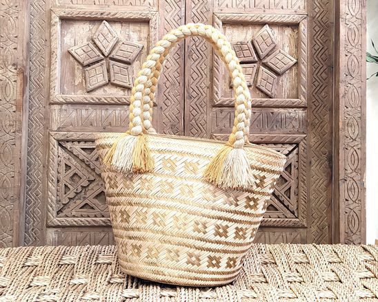 Petite Panier en Fibre Naturelle