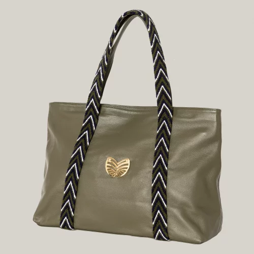 Sac caba en cuir Janeth de haute qualité avec deux lanières une amovible ideal pour porter en toute occasion du travail à une voyage rapide.