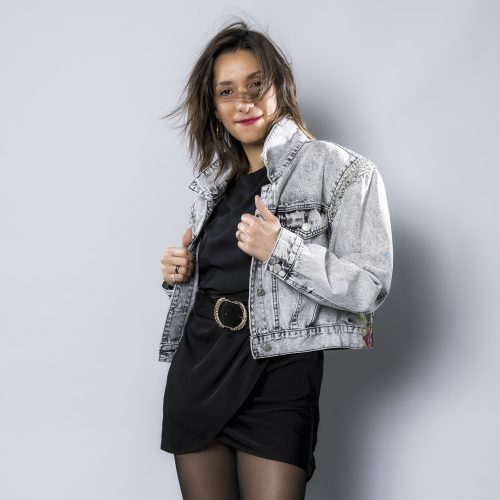 Veste en Jean Coupe Large Pour Femme