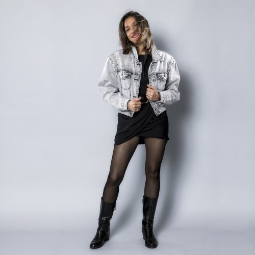 Veste en Jean Sakura Papillon Coupe Large Pour Femme