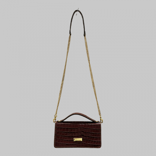 Sac en Cuir Petite Emma Façon Croco